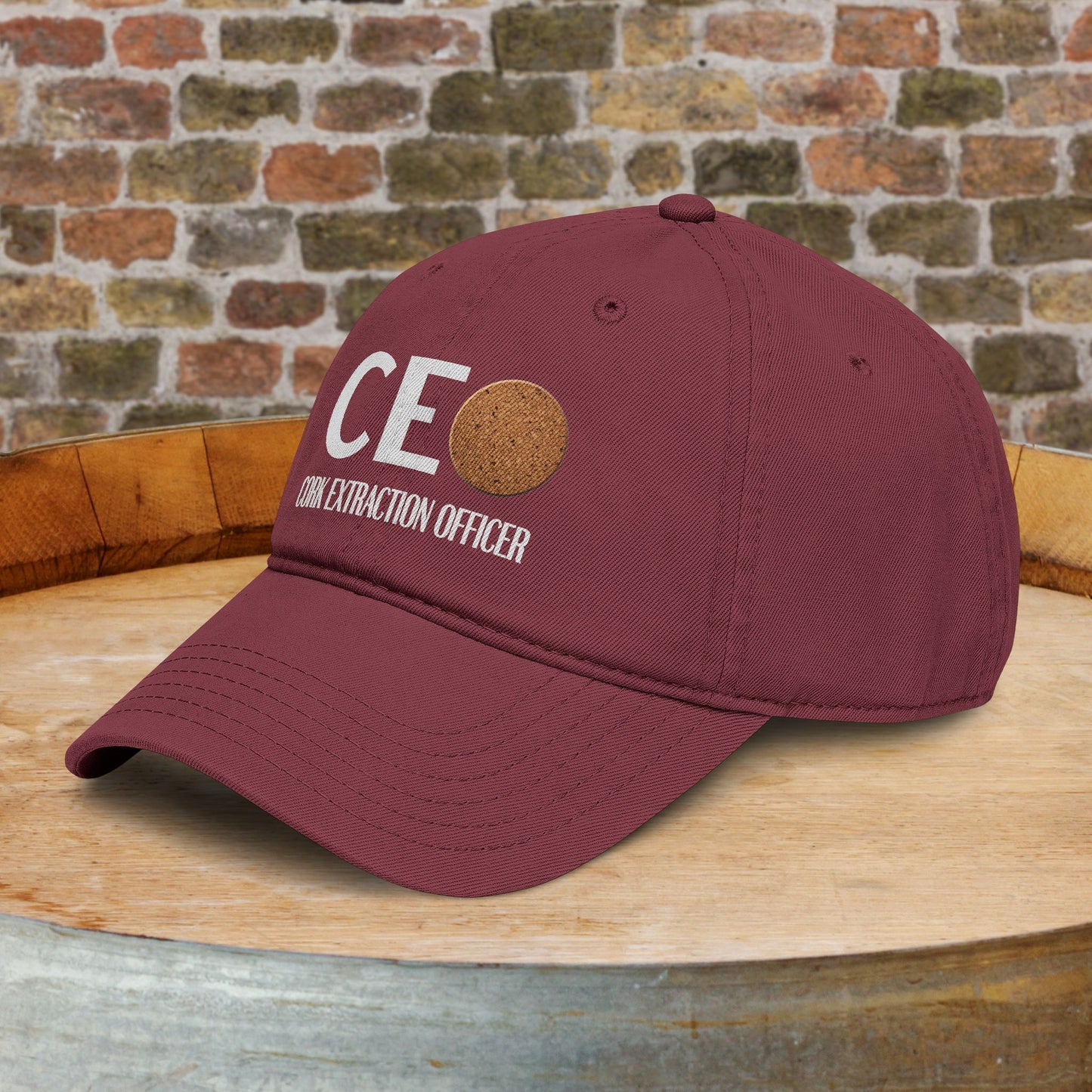 Cork Extraction Officer (CEO) Washed Baseball Cap