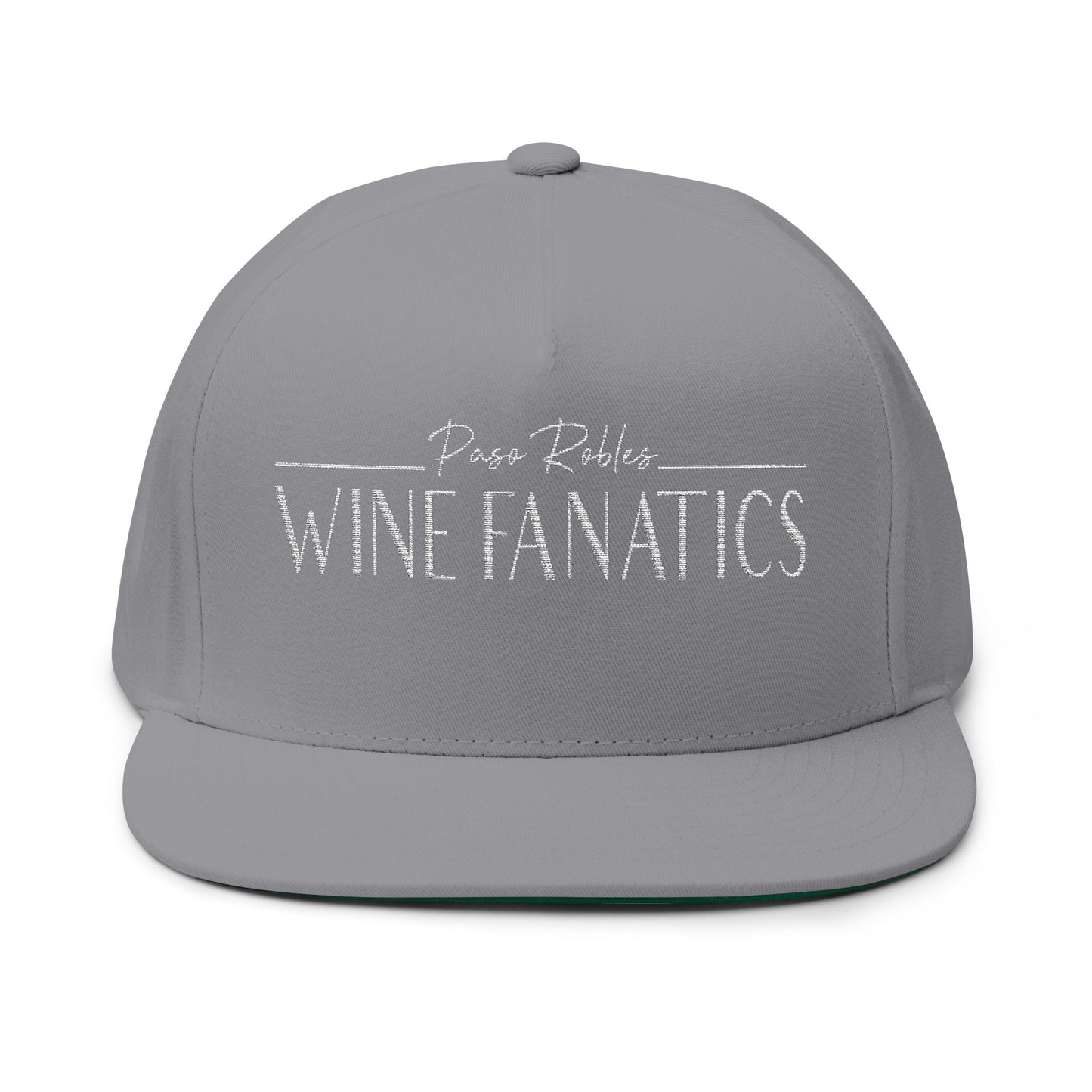Paso Robles Wine Fanatics Embroidered Flat Bill Cap