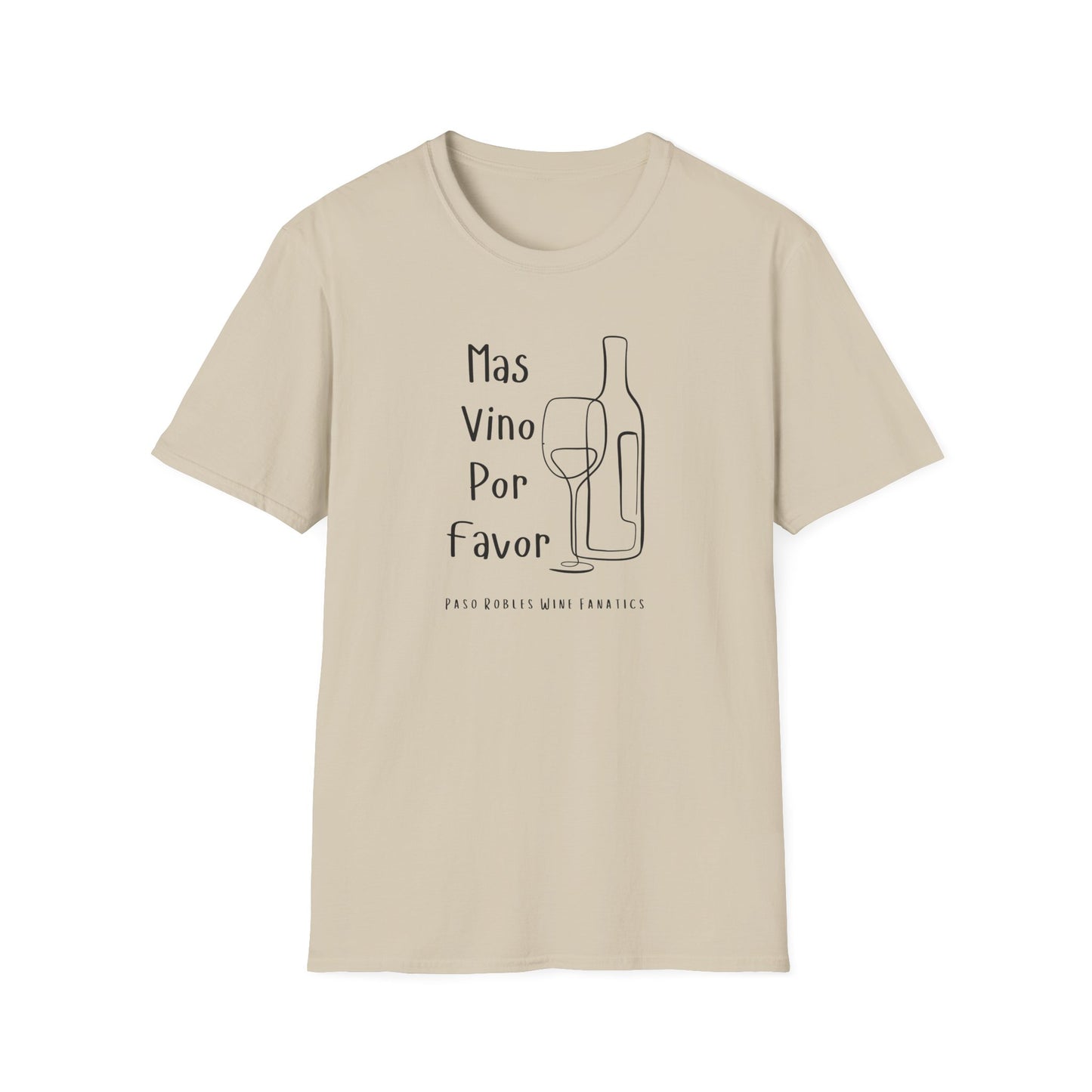 Mas Vino Por Favor Unisex Softstyle T-Shirt