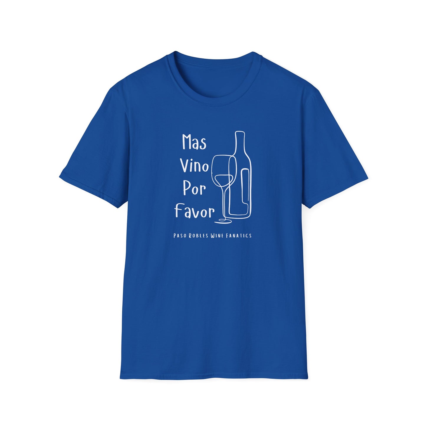 Mas Vino Por Favor Unisex Softstyle T-Shirt