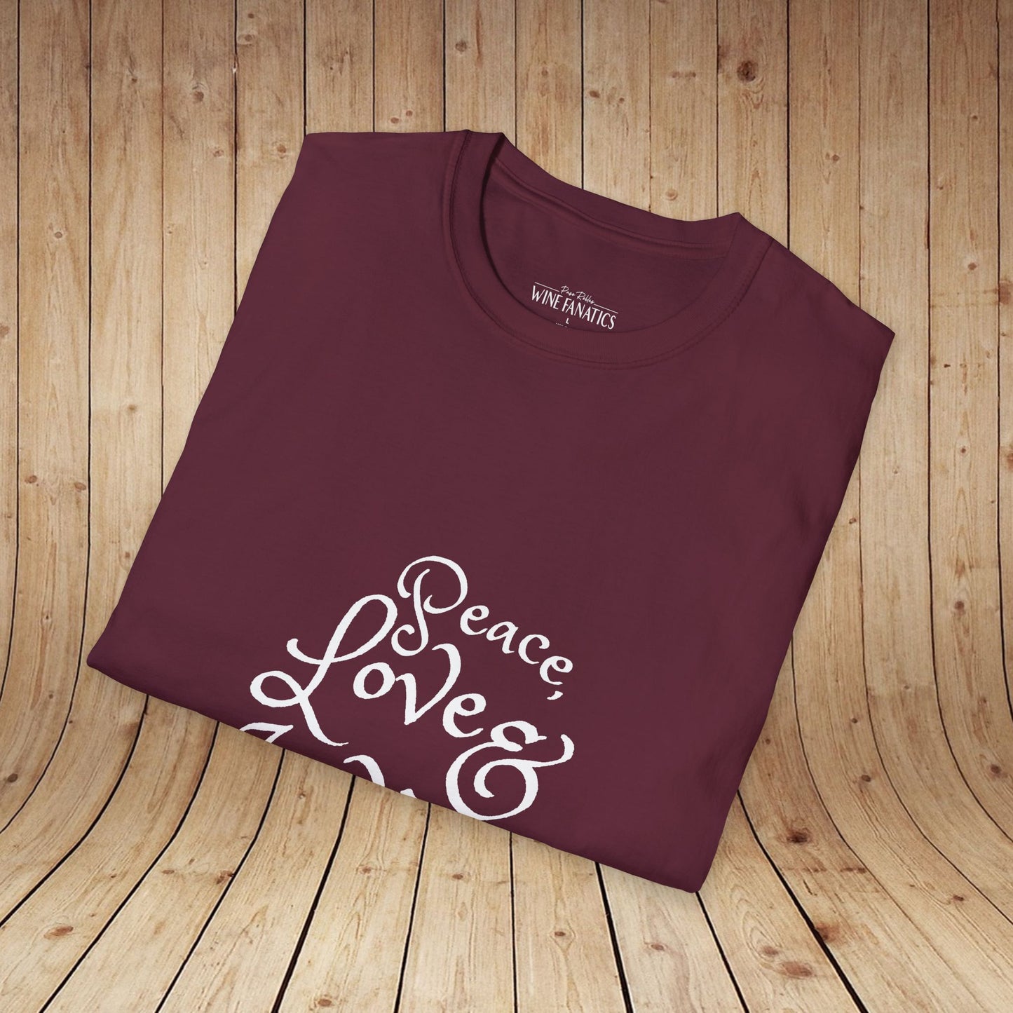 Peace, Love & Wine Unisex Softstyle T-Shirt