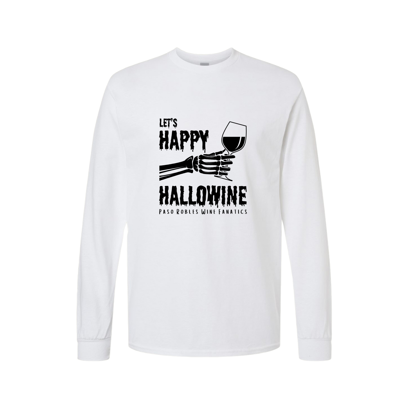 Let's Happy Hallowine Long Sleeve T-Shirt