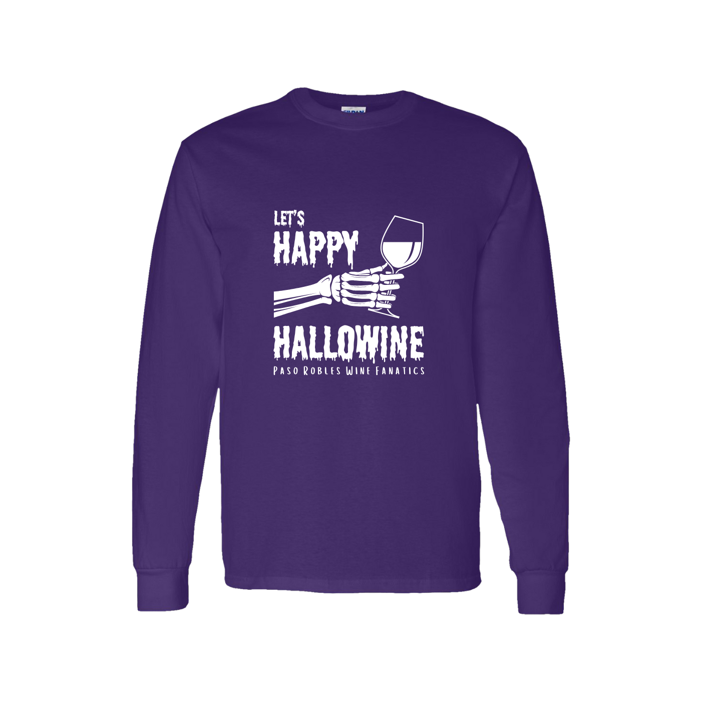 Let's Happy Hallowine Long Sleeve T-Shirt