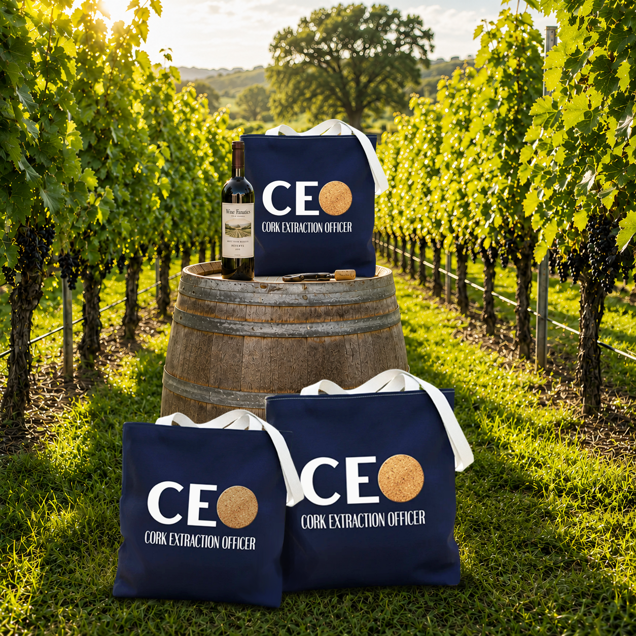 CEO - Cork Extraction Officer Personalized Tote Bag