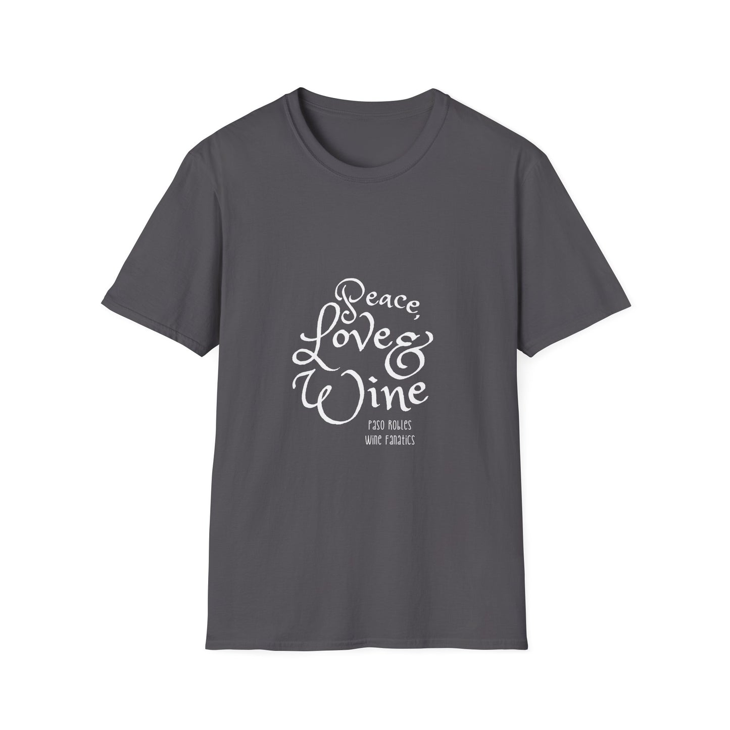 Peace, Love & Wine Unisex Softstyle T-Shirt