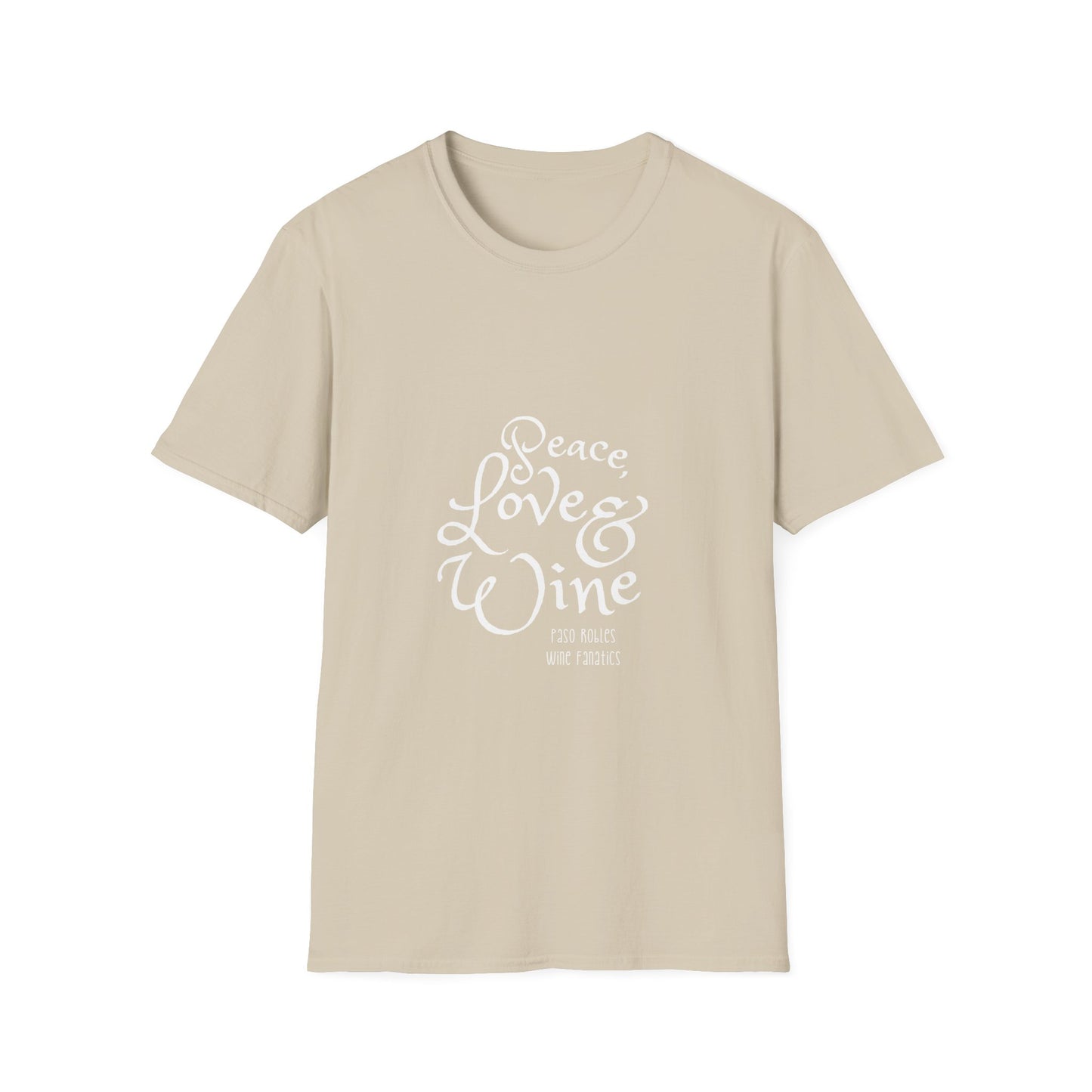 Peace, Love & Wine Unisex Softstyle T-Shirt