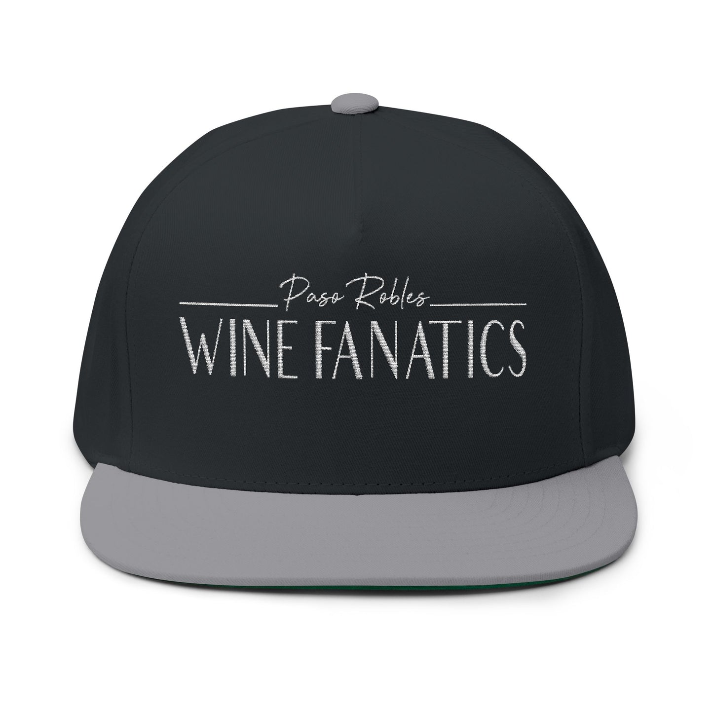 Paso Robles Wine Fanatics Embroidered Flat Bill Cap