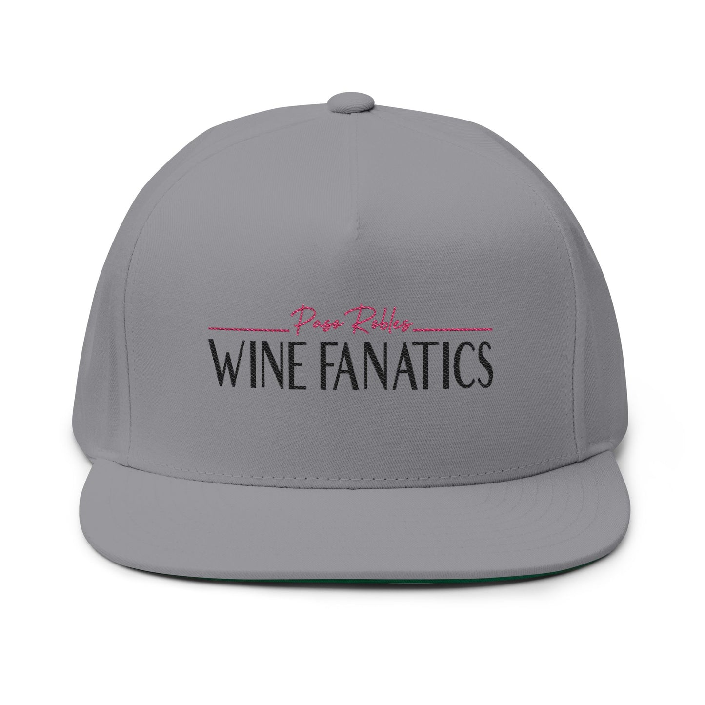 Paso Robles Wine Fanatics Embroidered Flat Bill Cap