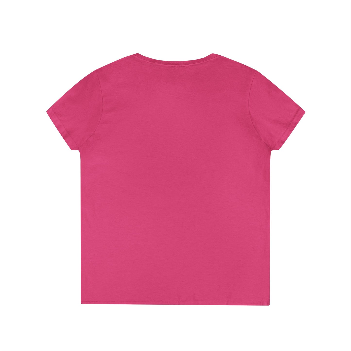 Peace, Love & Wine Gold Glass Ladies V-Neck Tee