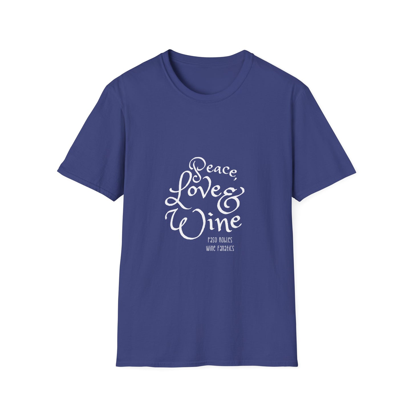 Peace, Love & Wine Unisex Softstyle T-Shirt