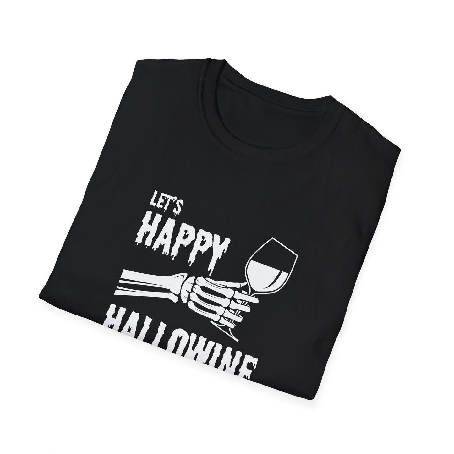 Let's Happy Hallowine Unisex Softstyle T-Shirt