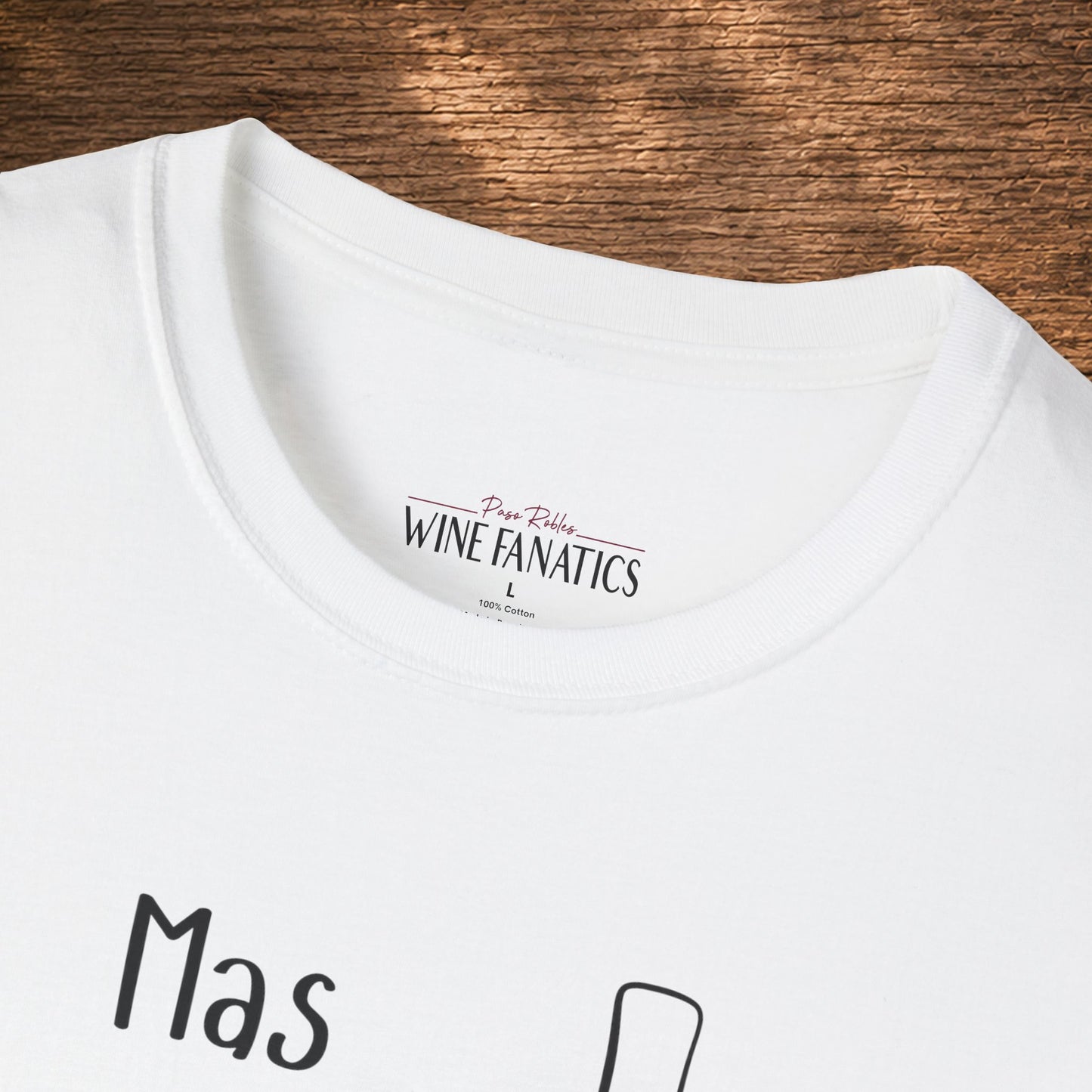 Mas Vino Por Favor Crewneck Tee