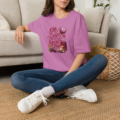 Oh Sip It's A Girl's Trip Personalized Crewneck Tee
