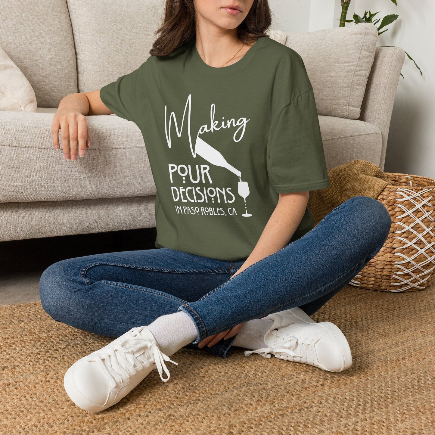 Paso Robles - Making Pour Decisions Crewneck Tee