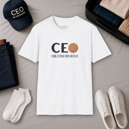 CEO Cork Extraction Officer Unisex Softstyle T-Shirt