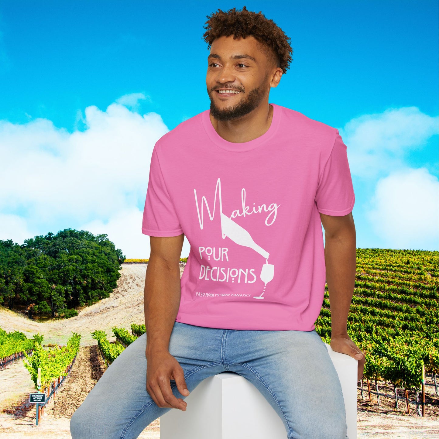 Making Pour Decisions Unisex Softstyle T-Shirt
