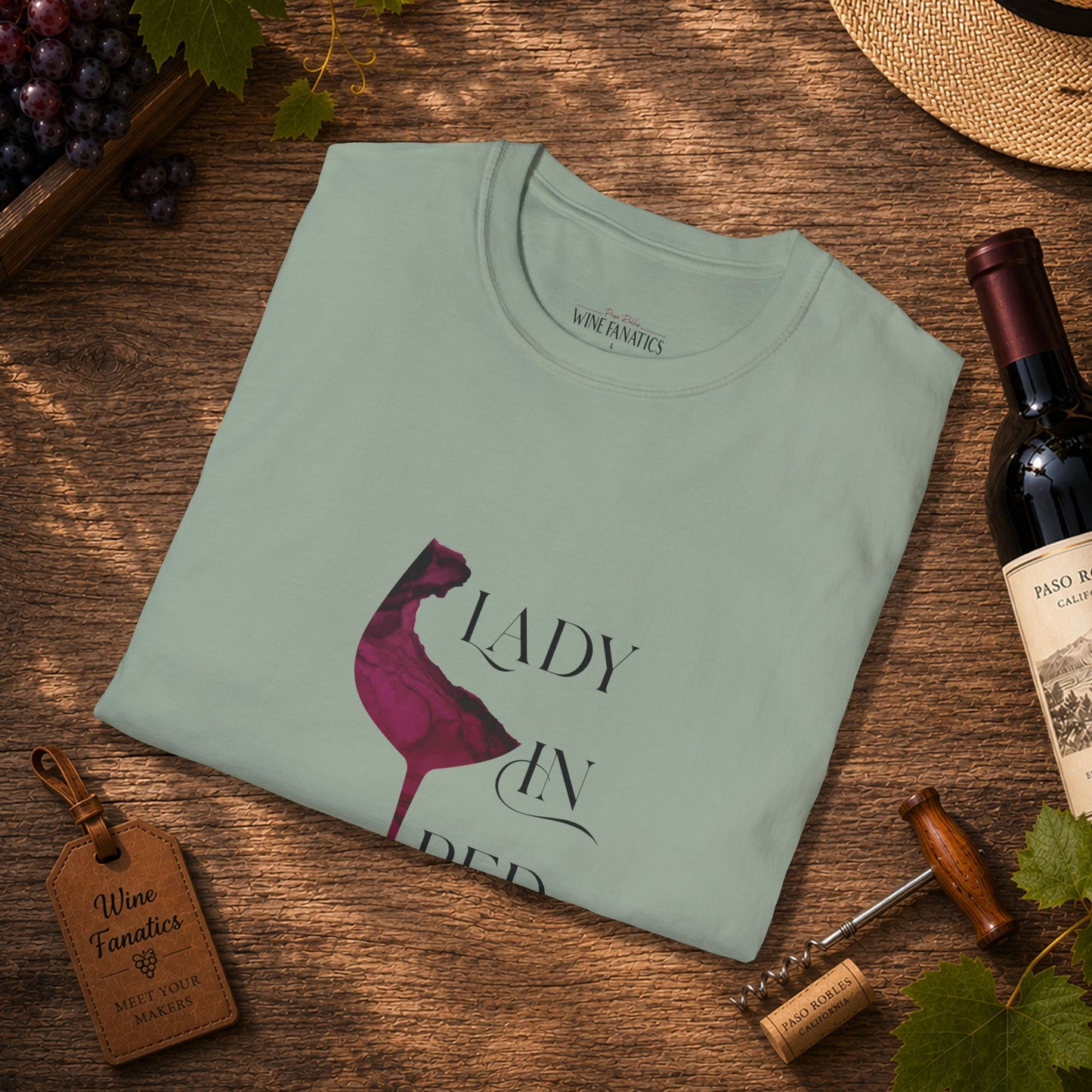 Lady In Red Crewneck Tee
