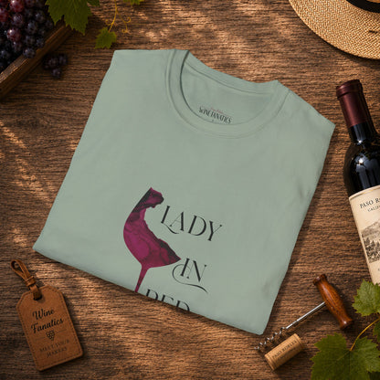 Lady In Red Crewneck Tee