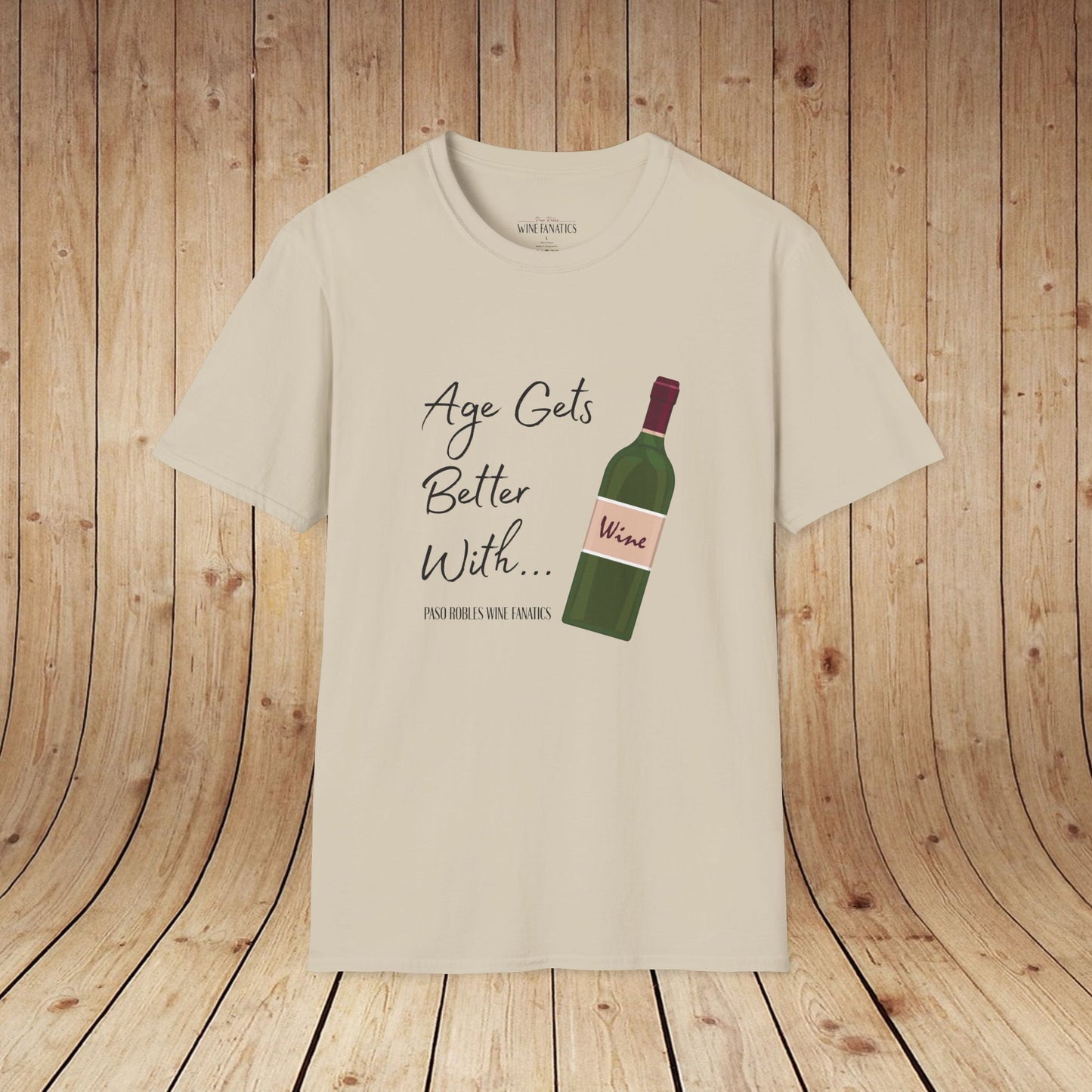 Age Gets Better With Wine Unisex Softstyle T-Shirt