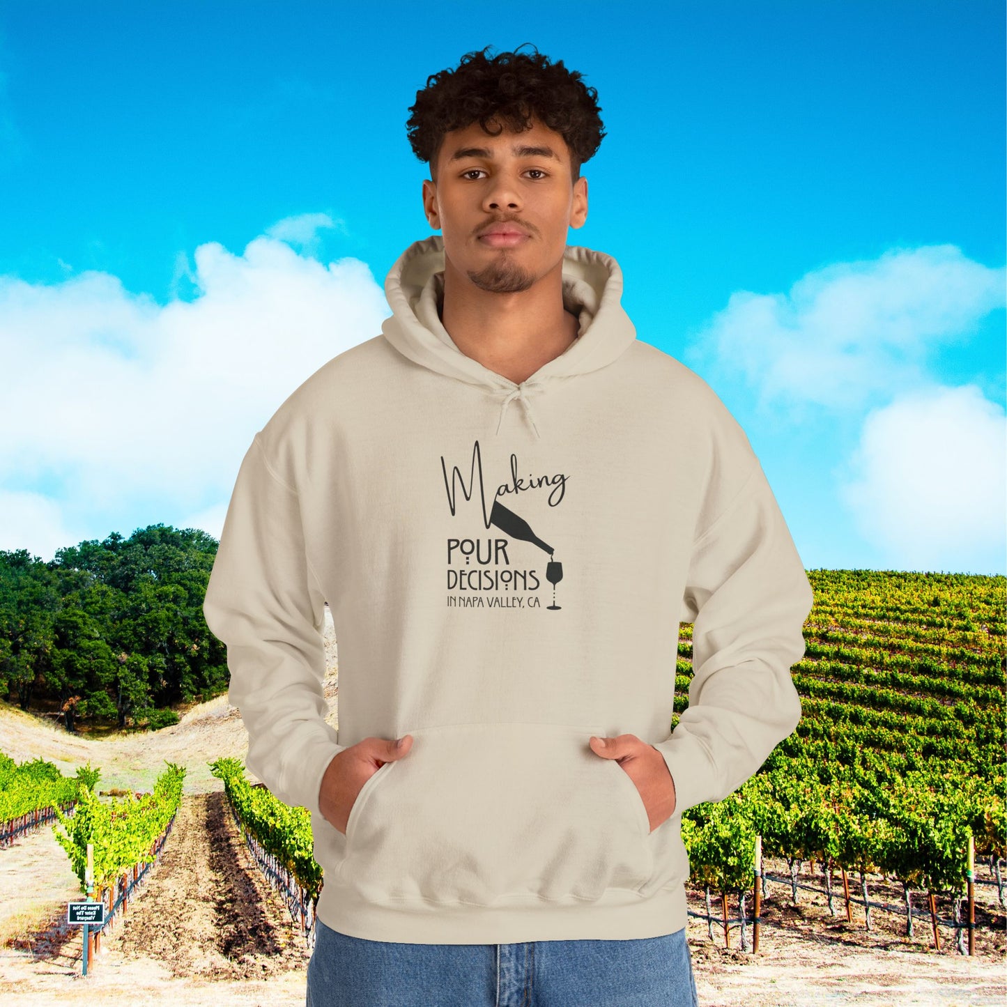 Making Pour Decisions in Napa Valley, CA Hoodie