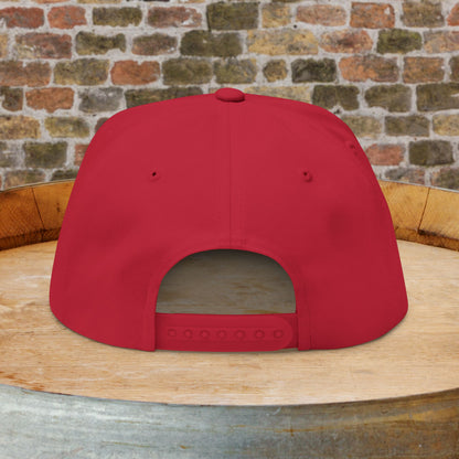Paso Robles Wine Fanatics Embroidered Logo Flat Bill Cap