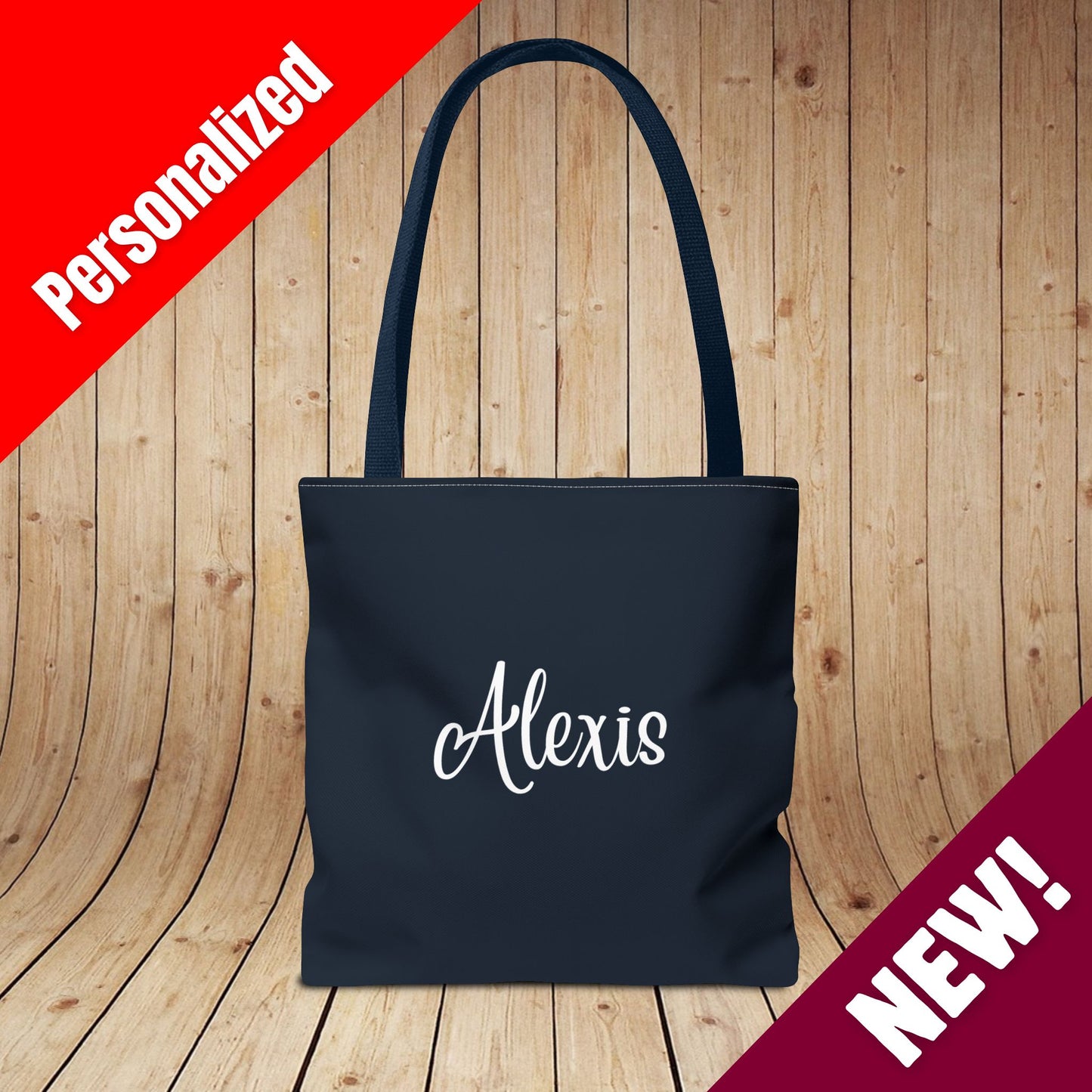 Red Wine & Blue Independence Day Personalized Tote Bag
