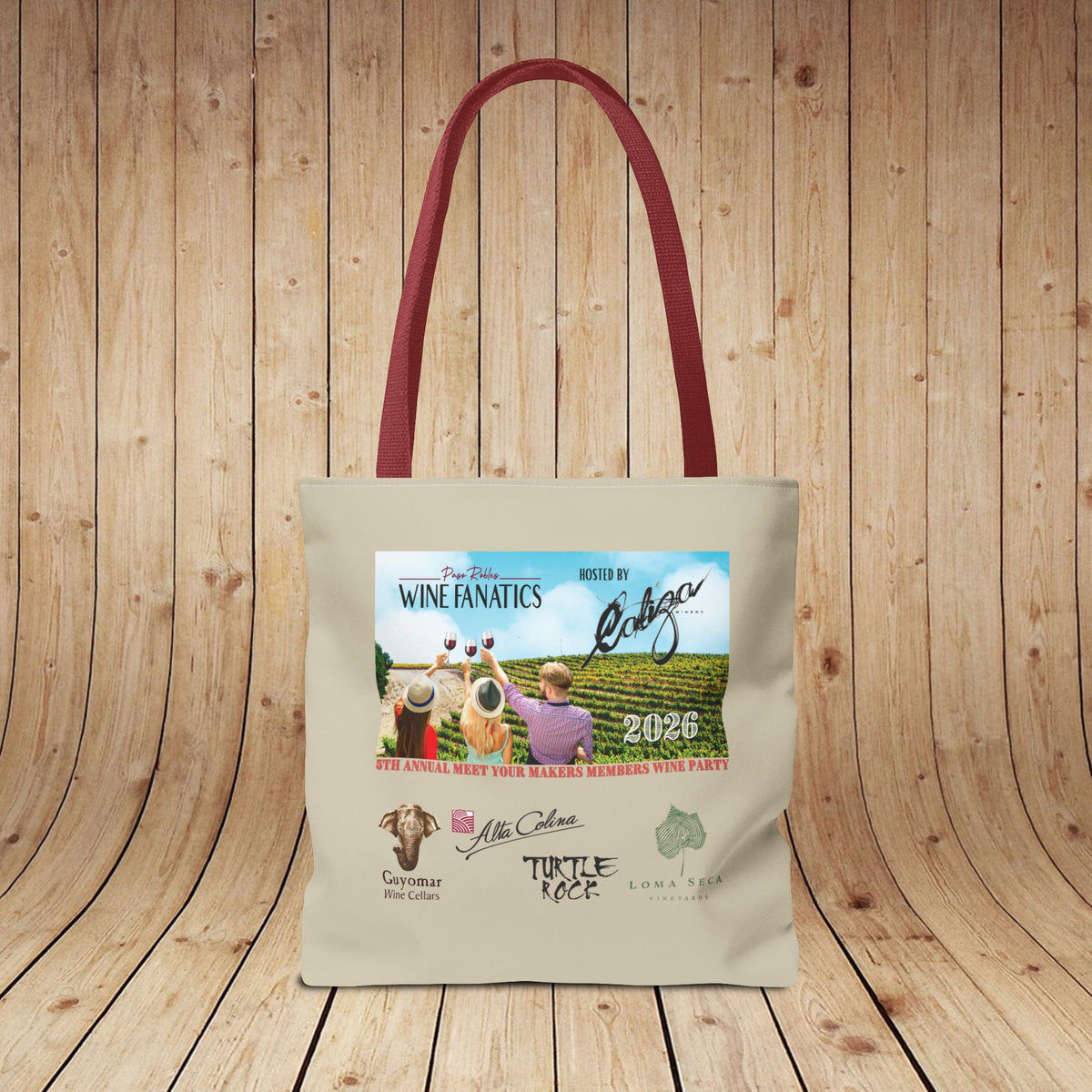 2026 PRWF Commemorative Meet Your Makers Wine Party Tote Bag