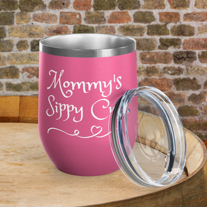 Mommy's Sippy Cup Personalized Wine Tumbler