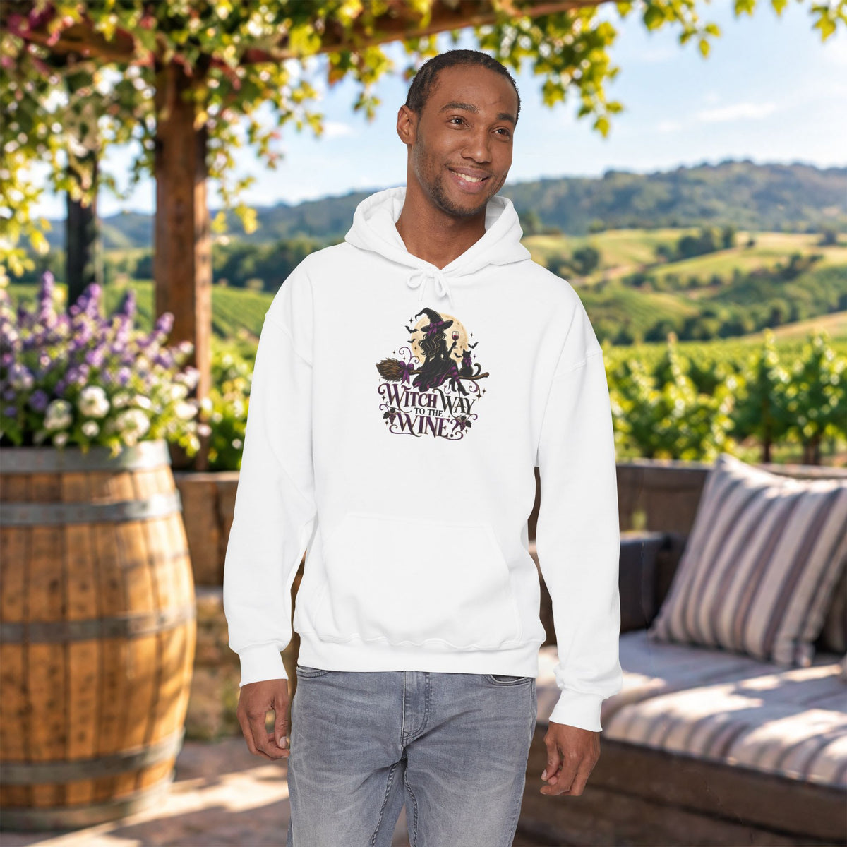 Witch Way To The Wine Hoodie