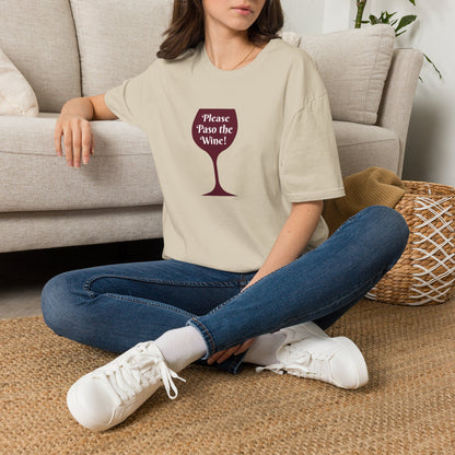 Please Paso The Wine Crewneck Tee