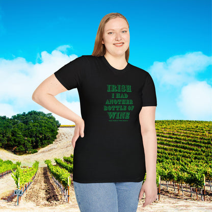 IRISH I Had Another Bottle of Wine Unisex Softstyle T-Shirt