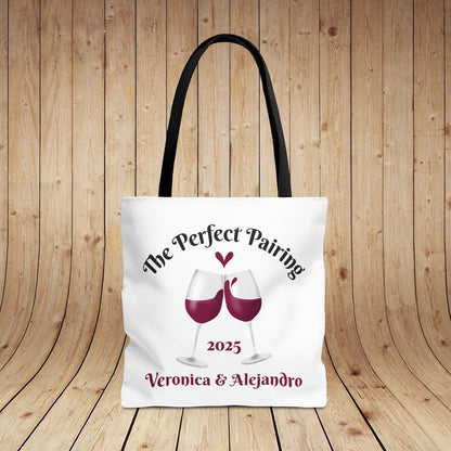 The Perfect Pairing Personalized Tote Bag (ENTER NAMES & YEAR BELOW IN THE ORDER SPECIAL INSTRUCTIONS)