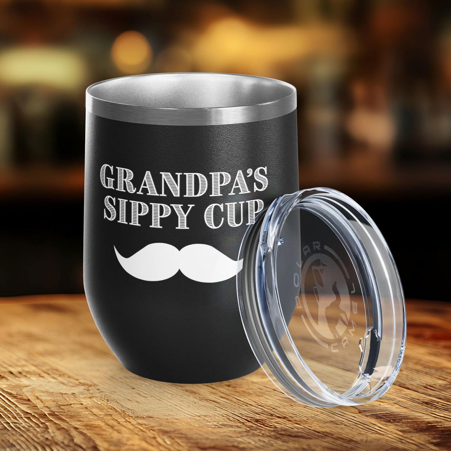 Grandpa's Sippy Cup (mustache) Wine Tumbler