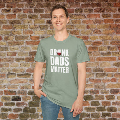Drunk Dads Matter Crew Neck T-Shirt