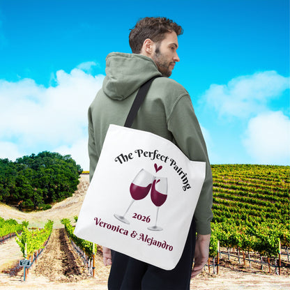 The Perfect Pairing Personalized Tote Bag (ENTER NAMES & YEAR BELOW IN THE ORDER SPECIAL INSTRUCTIONS)