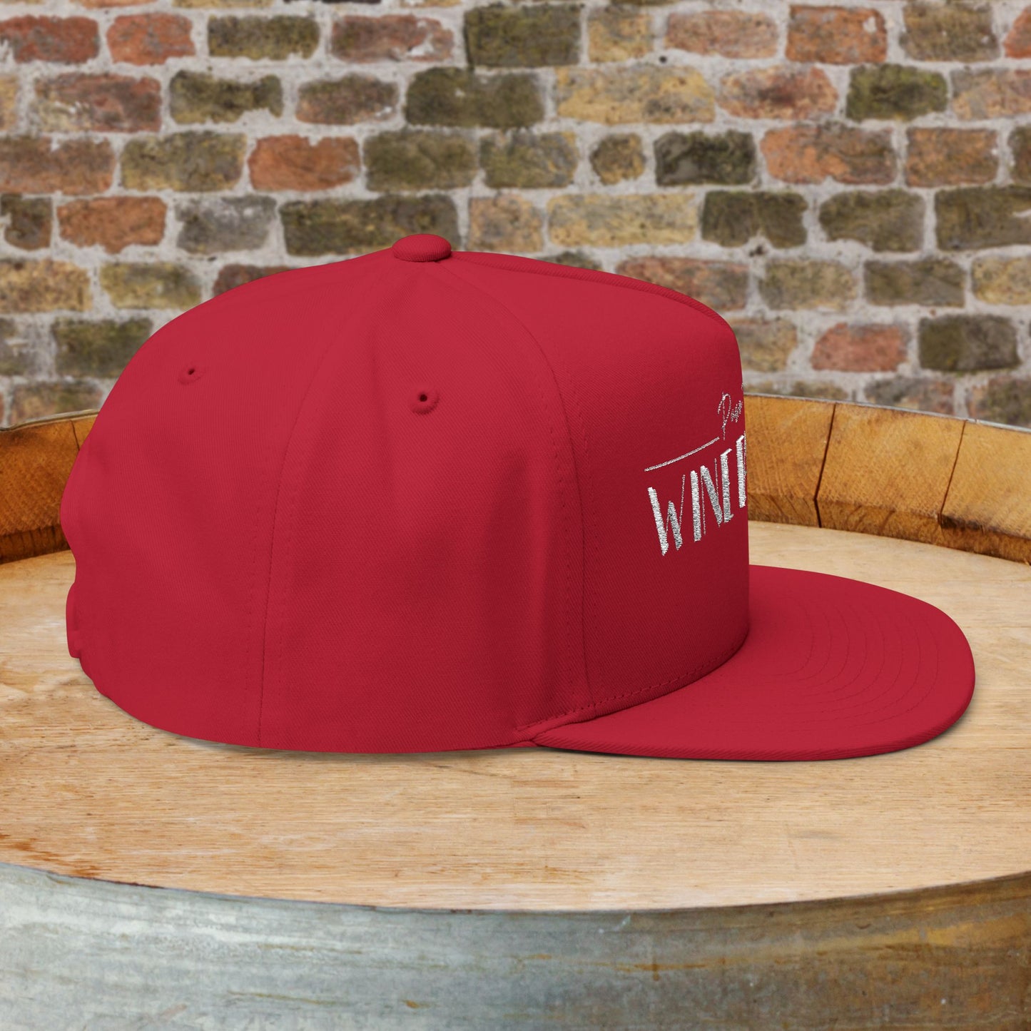 Paso Robles Wine Fanatics Embroidered Logo Flat Bill Cap