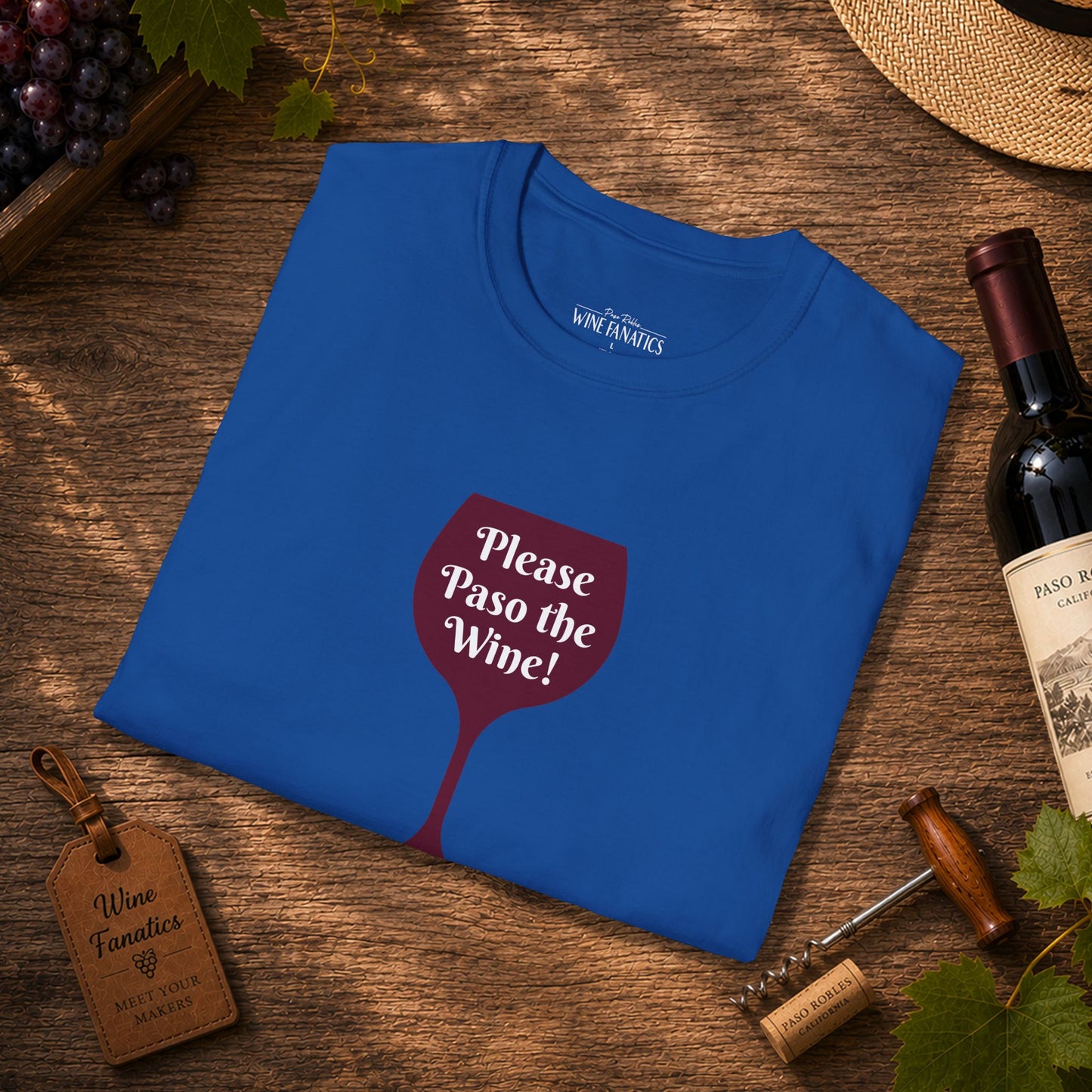 Please Paso The Wine Crewneck Tee