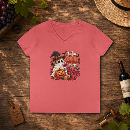 I Am One Sheet To The Wine Ladies V-Neck T-Shirt