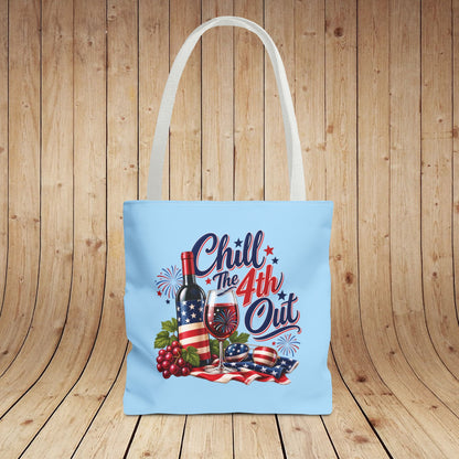 Chill The 4th Out Personalized Tote Bag