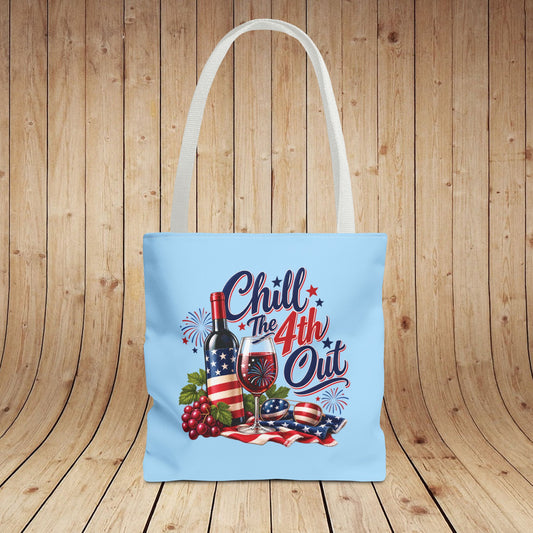 Chill The 4th Out Personalized Tote Bag