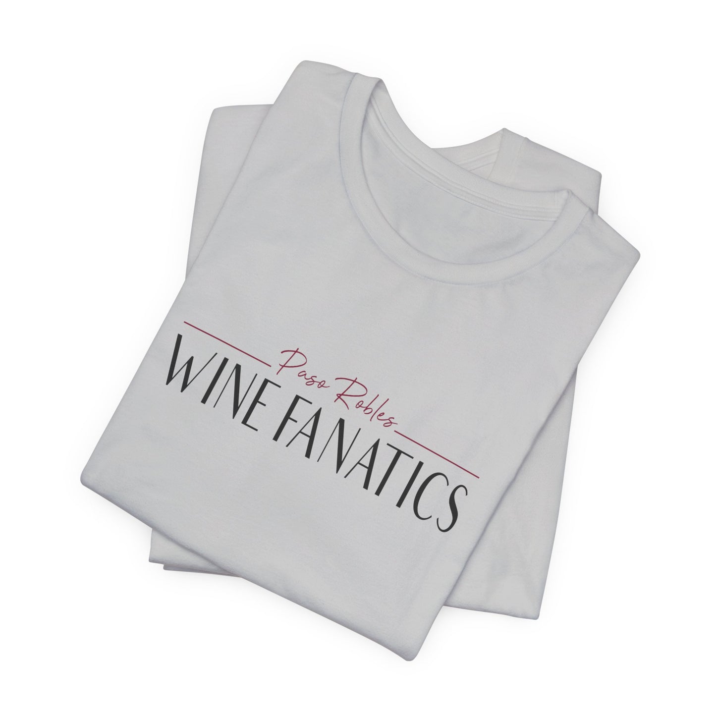 Paso Robles Wine Fanatics Logo Unisex Jersey Short Sleeve Tee