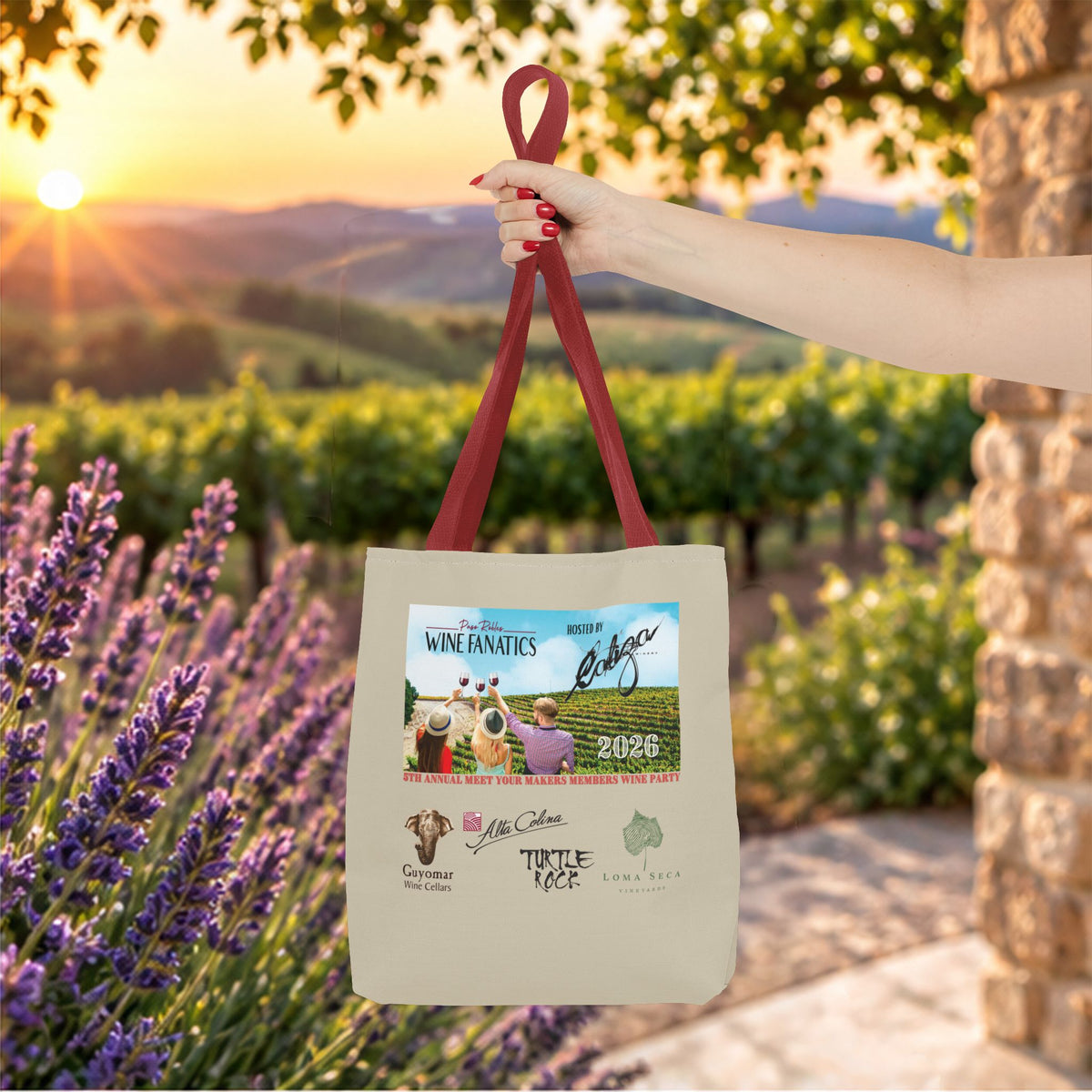 2026 PRWF Commemorative Meet Your Makers Wine Party Tote Bag