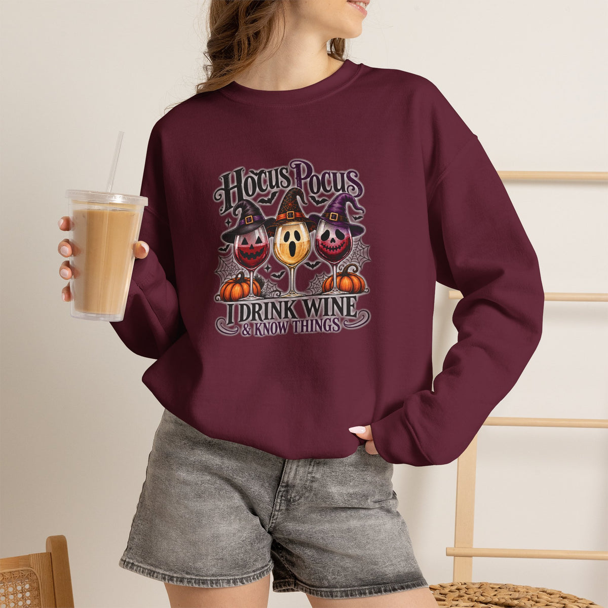 Hocus Pocus I Drink Wine & Know Things Sweatshirt