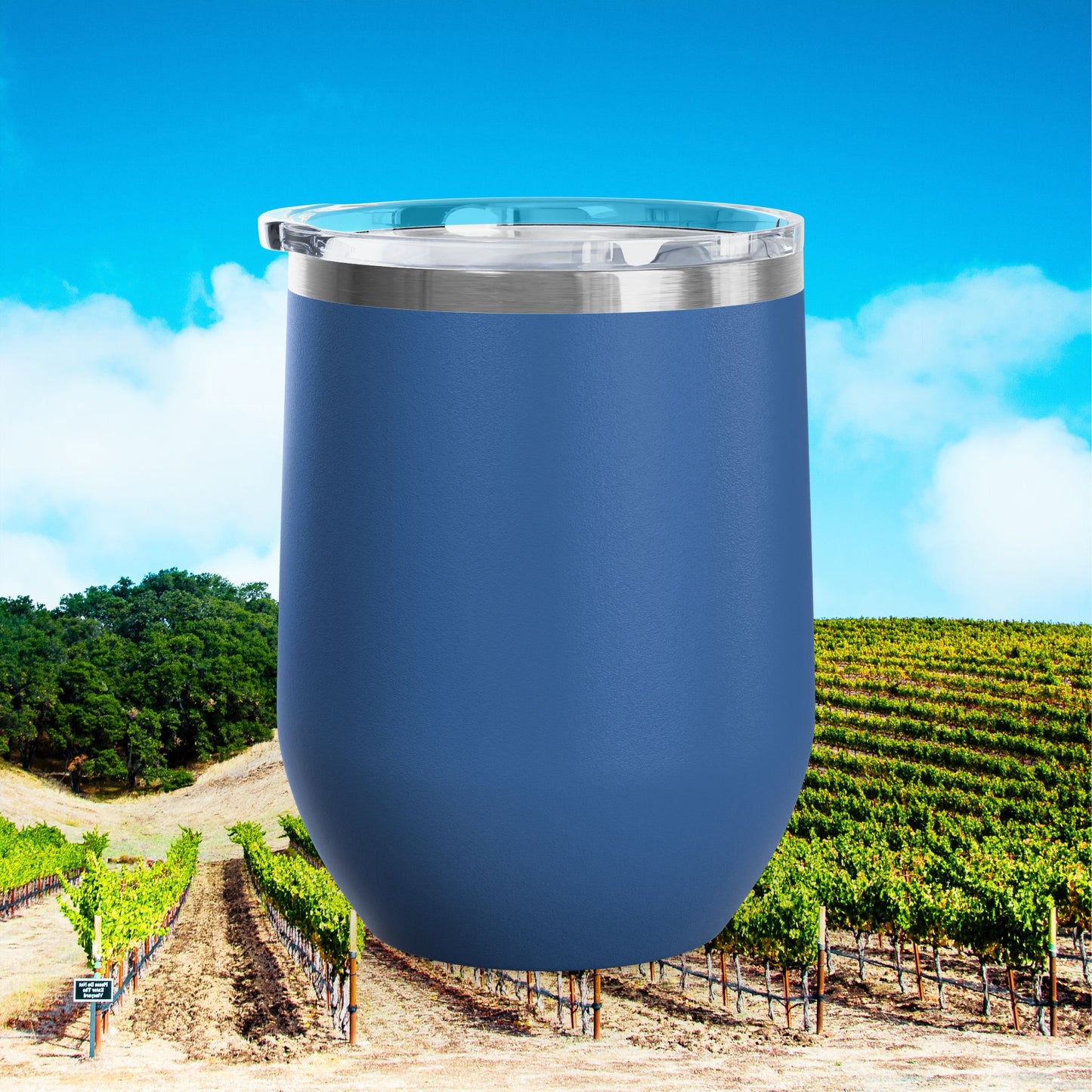 Paso Robles Wine Fanatics Logo 12oz Wine Tumbler