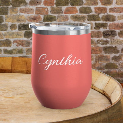 Drunk Wives Matter Personalized 12oz Wine Tumbler