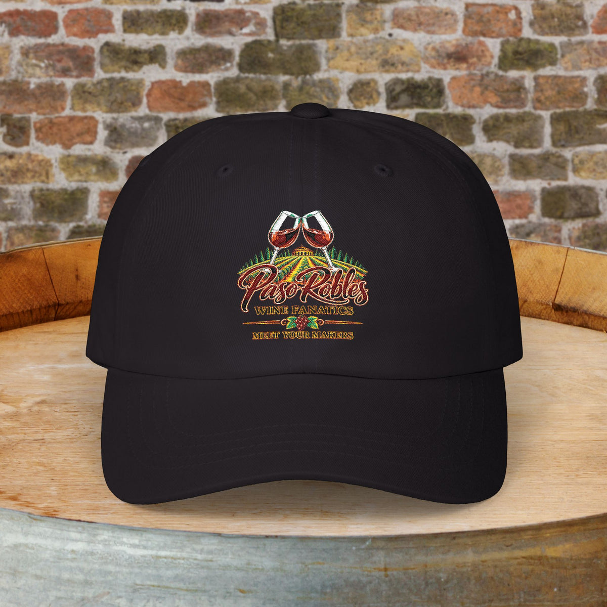 A Toast To Paso Robles Wine Fanatics (Dark) Embroidered Cap