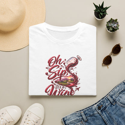 Oh Sip It's A Wine Trip Personalized Crewneck Tee