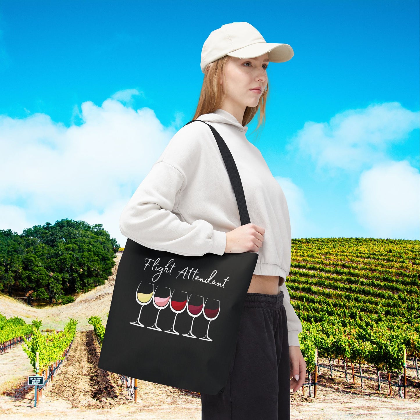 Flight Attendant Personalized Tote Bag