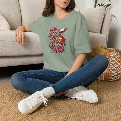 Oh Sip It's A Wine Trip Personalized Crewneck Tee
