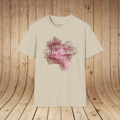 This Is My Wine Tasting Shirt (stain) Unisex Softstyle T-Shirt